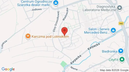 Kontorlokaler til leje i Bielsko-Biała - kort over placeringen