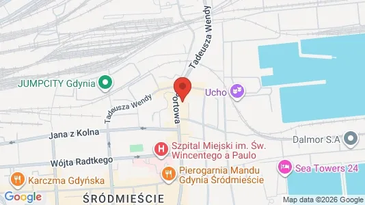 Kontorer til leie i Gdynia - kort over placeringen
