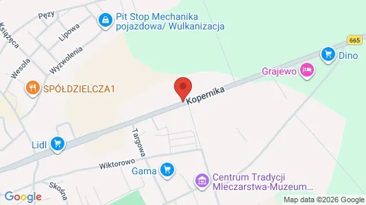 Büros zur Miete i Grajewski - kort over placeringen