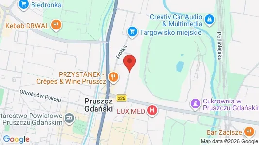 Büros zur Miete i Gdański - kort over placeringen