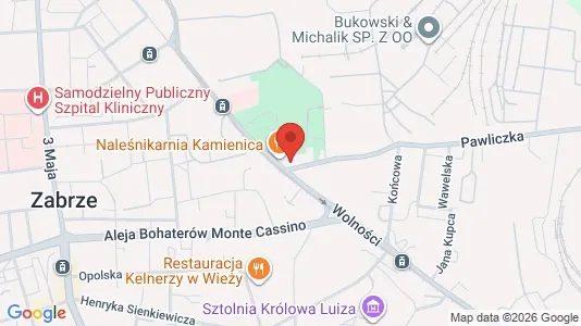 Office spaces for rent i Zabrze - kort over placeringen