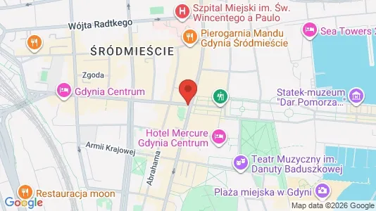 Office spaces for rent i Gdynia - kort over placeringen