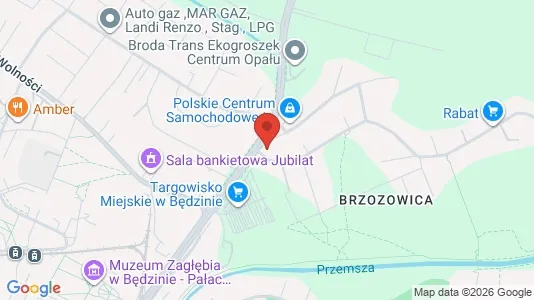 Büros zur Miete i Będziński - kort over placeringen
