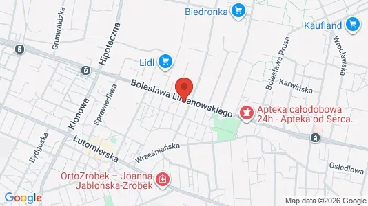 Office spaces for rent i Łódź - kort over placeringen