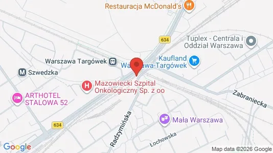 Espacios de oficina En alquiler i Varsovia Praga-Północ - kort over placeringen
