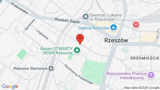 Büros zur Miete i Rzeszów - kort over placeringen