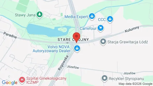 Büros zur Miete i Łódź - kort over placeringen