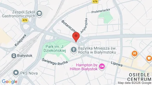 Office spaces for rent i Białystok - kort over placeringen