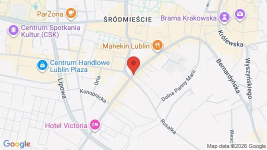 Büros zur Miete i Lublin - kort over placeringen