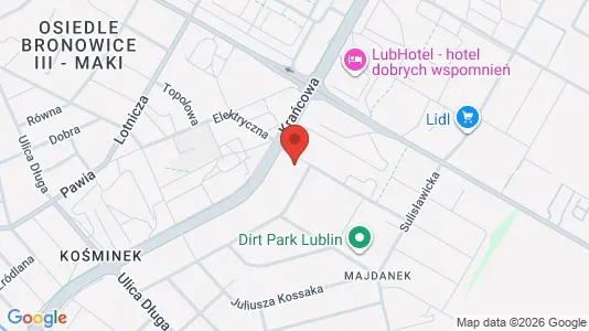 Büros zur Miete i Lublin - kort over placeringen