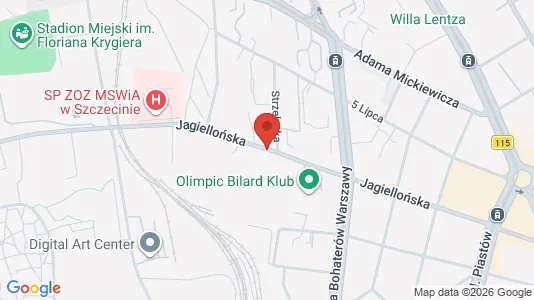 Büros zur Miete i Szczecin - kort over placeringen