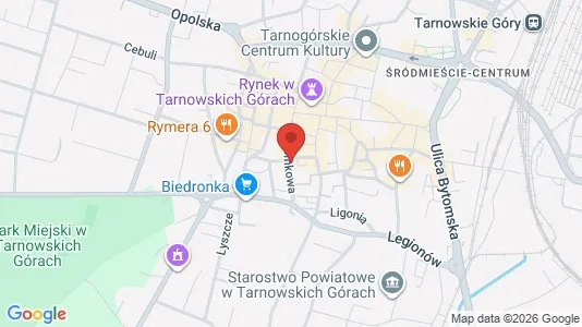Office spaces for rent i Tarnogórski - kort over placeringen