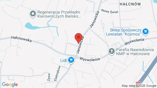 Office spaces for rent i Bielsko-Biała - kort over placeringen