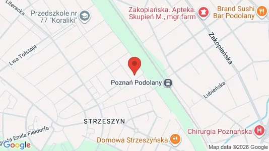 Büros zur Miete i Poznań - kort over placeringen