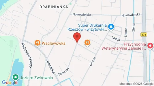 Kontorlokaler til leje i Rzeszów - kort over placeringen