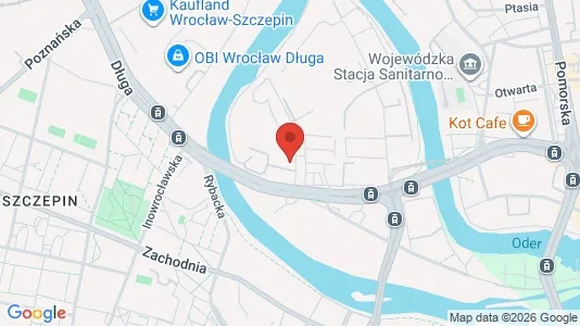 Lokale biurowe Do wynajęcia i Wrocław - kort over placeringen
