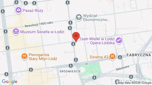 Büros zur Miete i Łódź - kort over placeringen