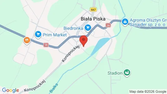 Office spaces for rent i Piski - kort over placeringen
