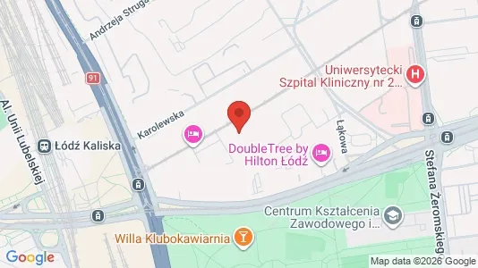 Büros zur Miete i Łódź - kort over placeringen