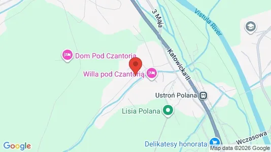 Toimistotilat Vuokrattavana i Cieszyński - kort over placeringen