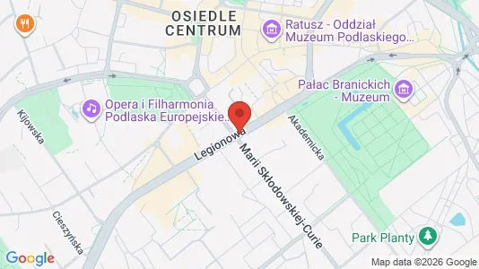 Lokale biurowe Do wynajęcia i Białystok - kort over placeringen