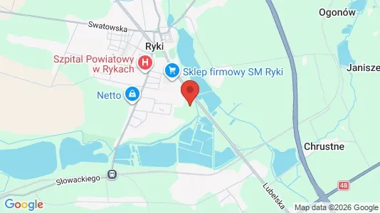 Lokale biurowe Do wynajęcia i Rycki - kort over placeringen