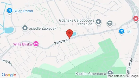 Kontorlokaler til leje i Gdańsk - kort over placeringen
