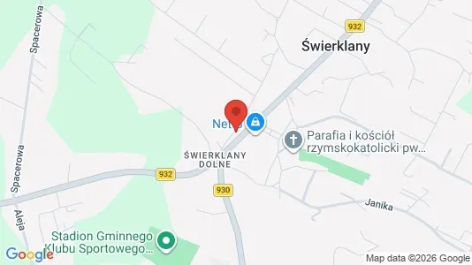 Office spaces for rent i Rybnicki - kort over placeringen