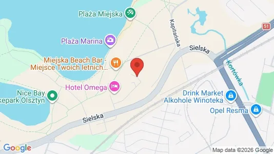 Office spaces for rent i Olsztyn - kort over placeringen