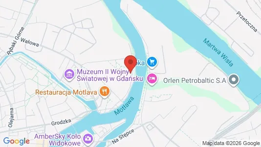 Office spaces for rent i Gdańsk - kort over placeringen