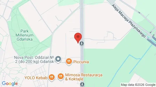 Office spaces for rent i Gdańsk - kort over placeringen