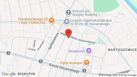 Büros zur Miete i Wrocław - kort over placeringen