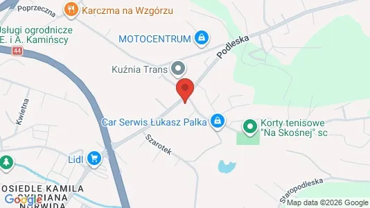 Office spaces for rent i Mikołowski - kort over placeringen