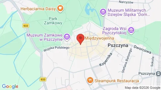 Toimistotilat Vuokrattavana i Pszczyński - kort over placeringen