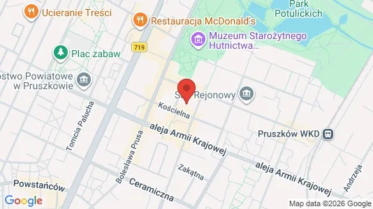 Espacios de oficina En alquiler i Pruszkowski - kort over placeringen
