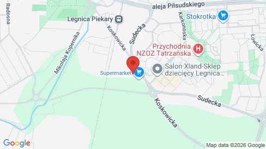 Büros zur Miete i Legnica - kort over placeringen