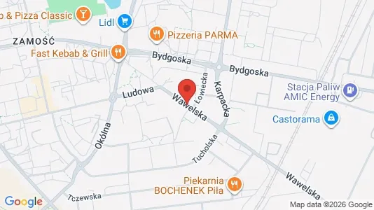 Lokale biurowe Do wynajęcia i Pilski - kort over placeringen
