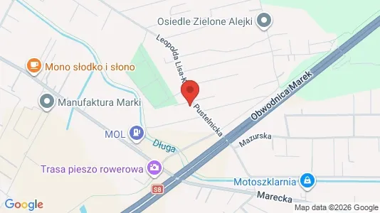 Office spaces for rent i Wołomiński - kort over placeringen