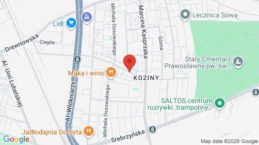 Kontorlokaler til leje i Łódź - kort over placeringen