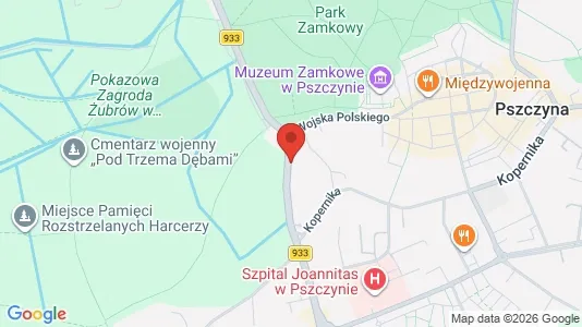 Kontorlokaler til leje i Pszczyński - kort over placeringen
