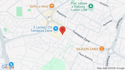 Büros zur Miete i Lublin - kort over placeringen