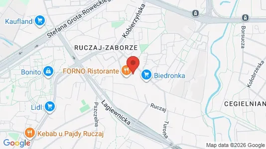 Kontorlokaler til leje i Kraków Podgórze - kort over placeringen
