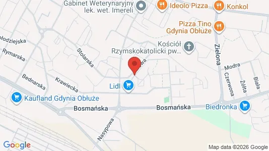 Kontorlokaler til leje i Gdynia - kort over placeringen