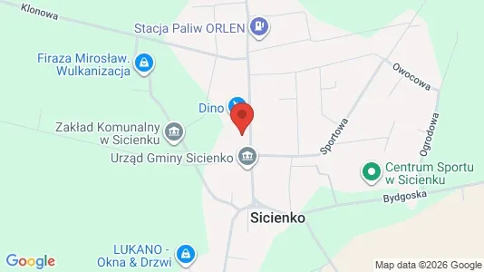 Office spaces for rent i Bydgoski - kort over placeringen