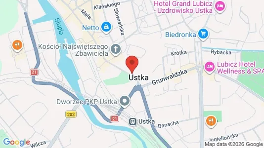 Kontorer til leie i Słupski - kort over placeringen