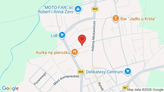 Office spaces for rent i Lubaczowski - kort over placeringen