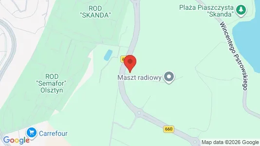 Office spaces for rent i Olsztyn - kort over placeringen