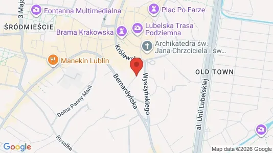 Büros zur Miete i Lublin - kort over placeringen