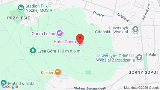 Kantorruimte te huur i Sopot - kort over placeringen