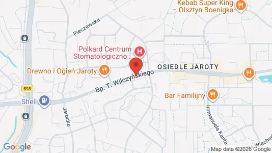 Office spaces for rent i Olsztyn - kort over placeringen
